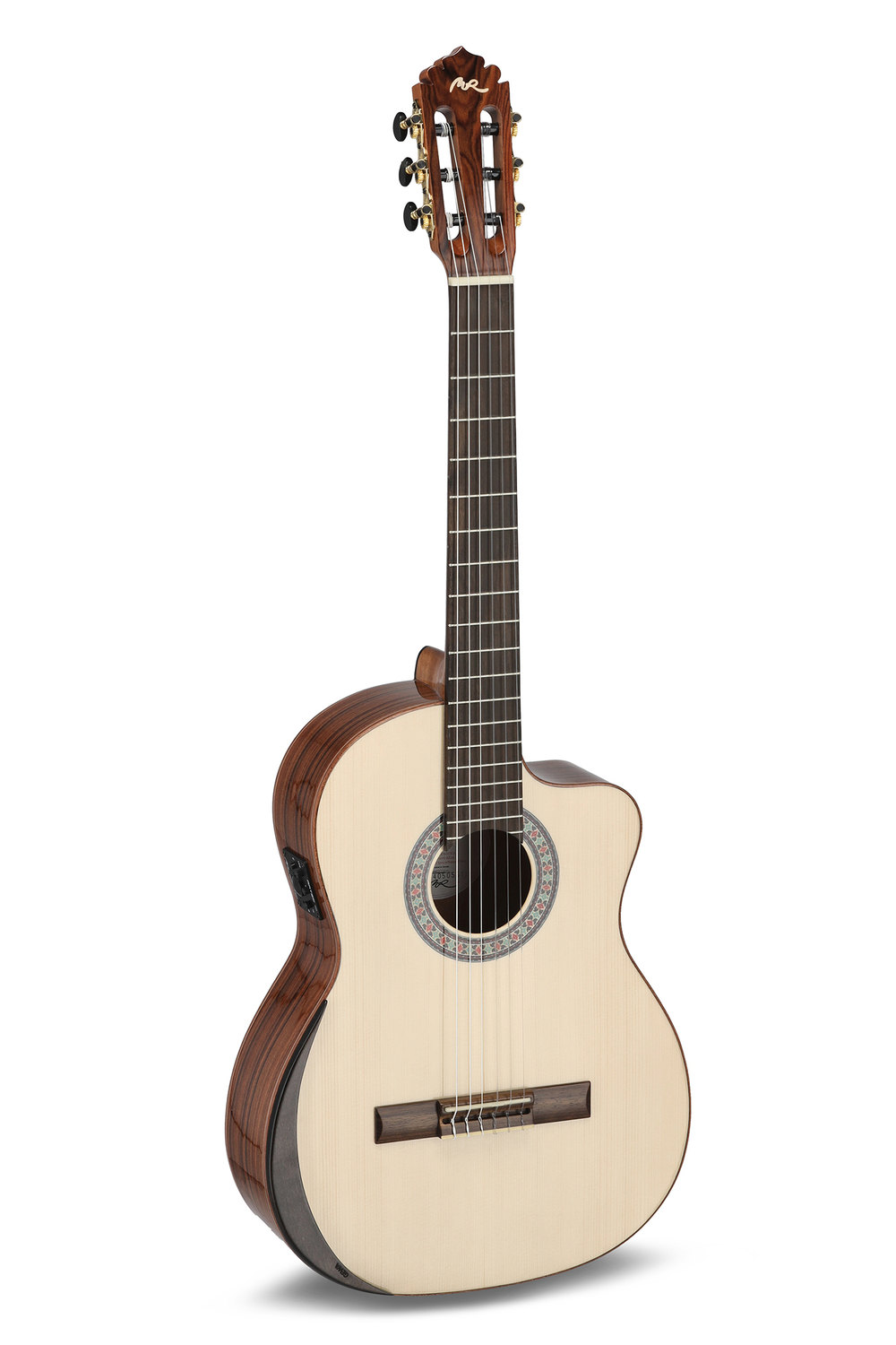 Manuel Rodriguez 4/4 ACADEMIA Exótica Santos E-Acoustic Cutaway Spruce Highgloss E-Acoustic Cut Spruce/Santos | EX-SS-Cut EA gloss